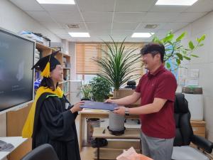 김도영 학생 석사 졸업을 축하드립니다! 이미지